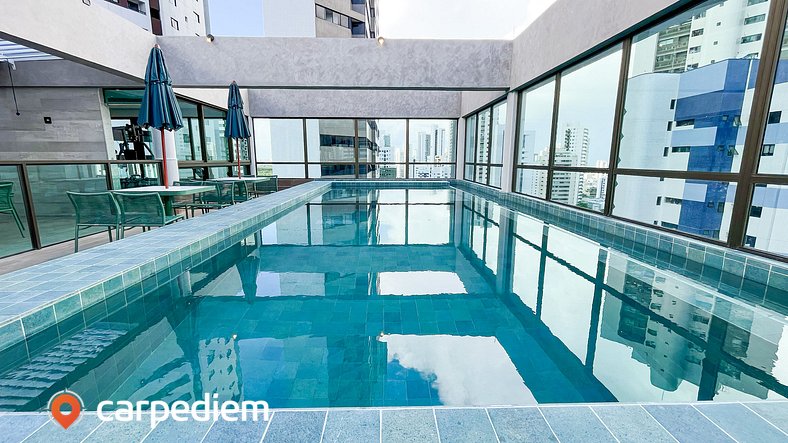 Rooftop #401 - Loft em Boa Viagem por Carpediem