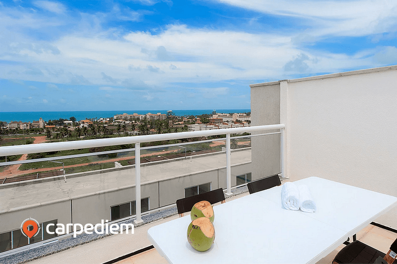 Tríplex no Beach Town House em Porto das Dunas por Carpediem