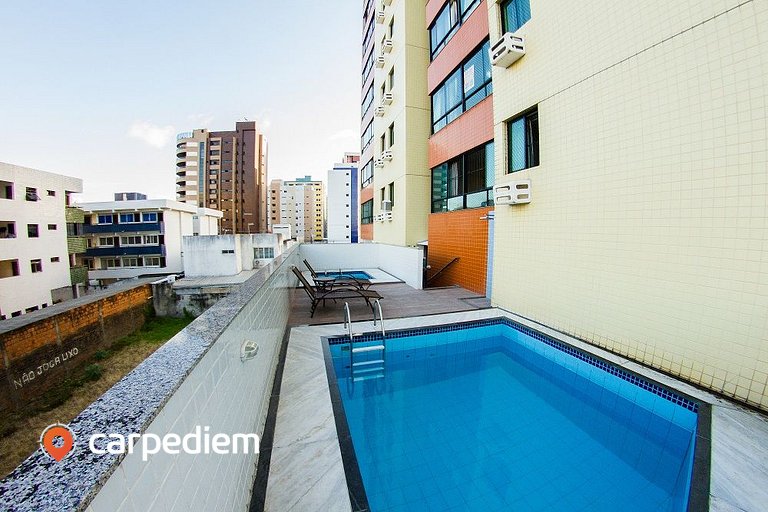 Flat família na praia de Tambaú em João Pessoa