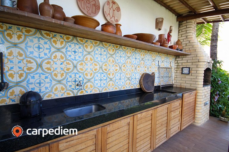 Casa Pé na areia na Praia de Genipabu por Carpediem