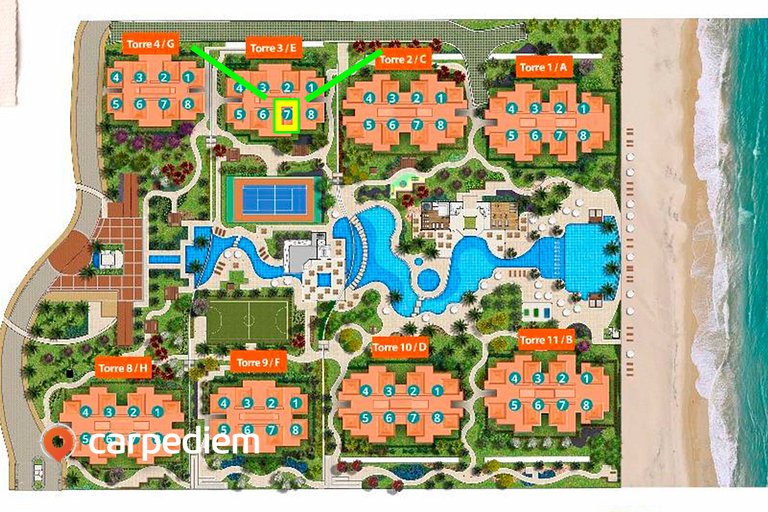 Wai Wai #E208 - Resort no Cumbuco by Carpediem