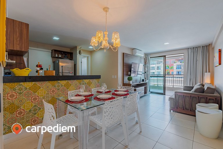 Apartamento no Mediterranee em Porto das Dunas por Carpediem