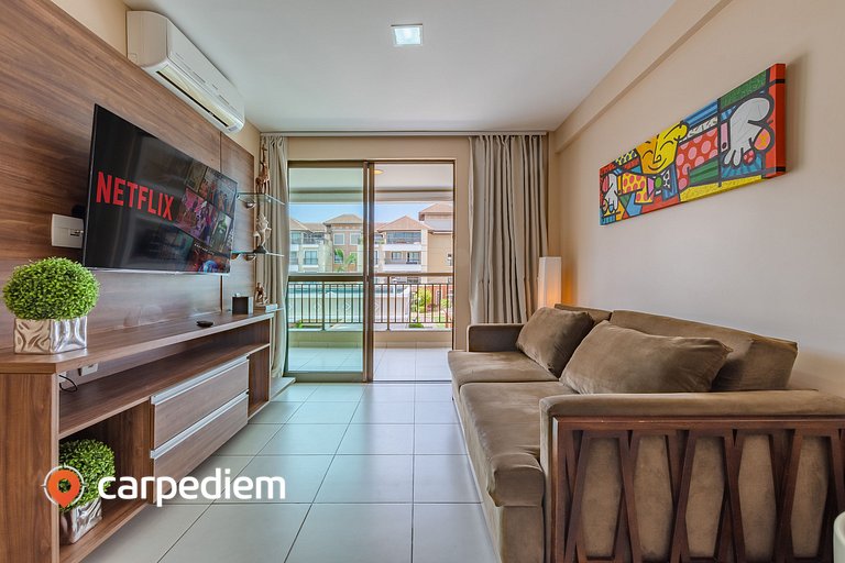 Apartamento no Mediterranee em Porto das Dunas por Carpediem