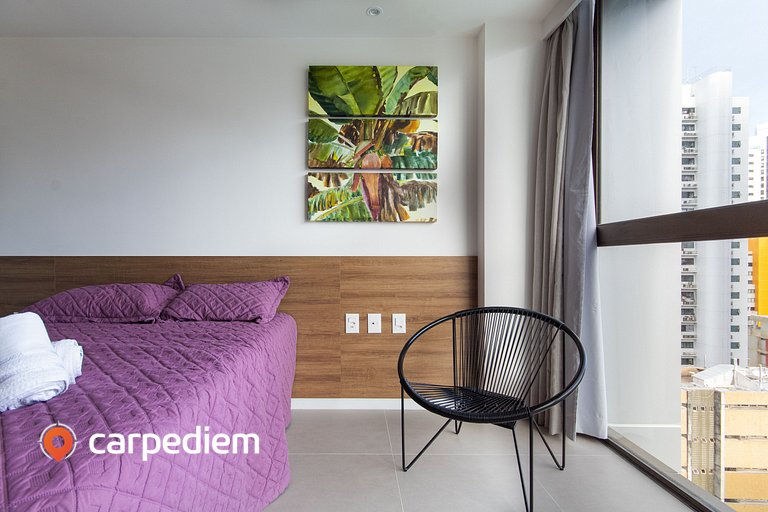 Rooftop #1006 - Studio na Praia de Boa Viagem por Carpediem