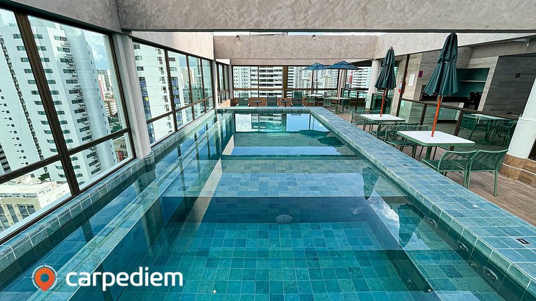 Rooftop #1006 - Studio na Praia de Boa Viagem por Carpediem