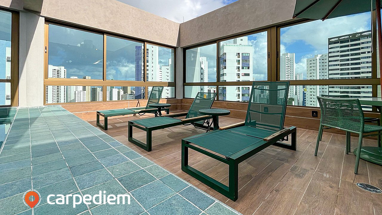 Rooftop #1306 - Apart em Boa Viagem Por Carpediem