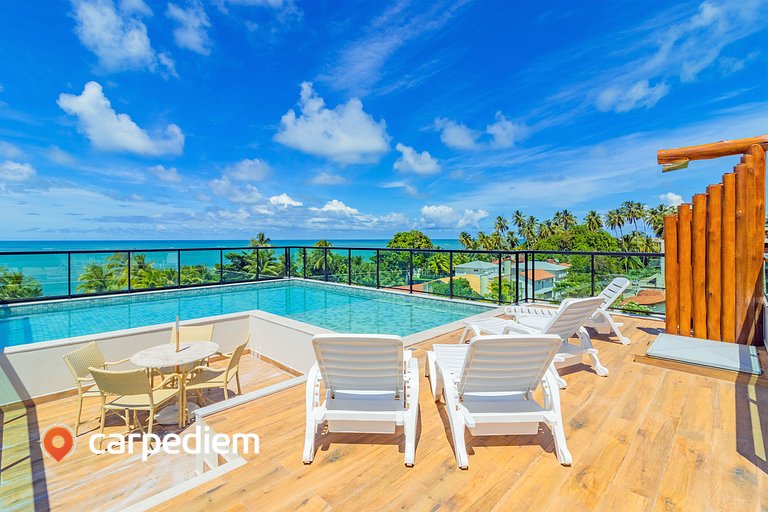 Rooftop Tamandaré #202 - Flat com varanda por Carpediem