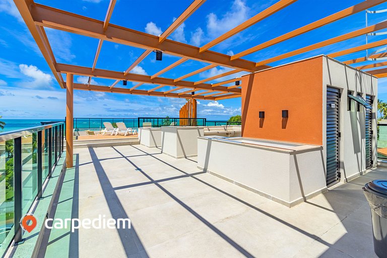 Rooftop Tamandaré #202 - Flat com varanda por Carpediem