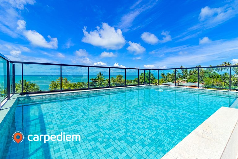 Rooftop Tamandaré #202 - Flat com varanda por Carpediem