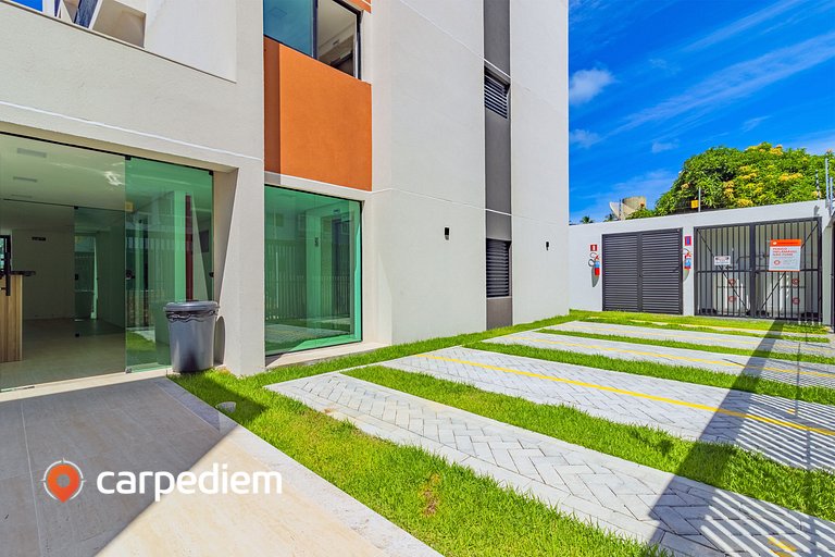 Rooftop Tamandaré #202 - Flat com varanda por Carpediem