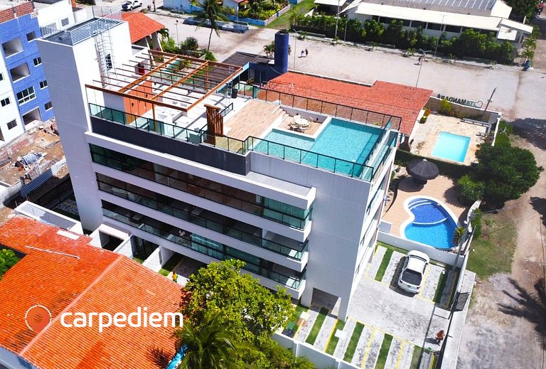 Rooftop Tamandaré #202 - Flat com varanda por Carpediem