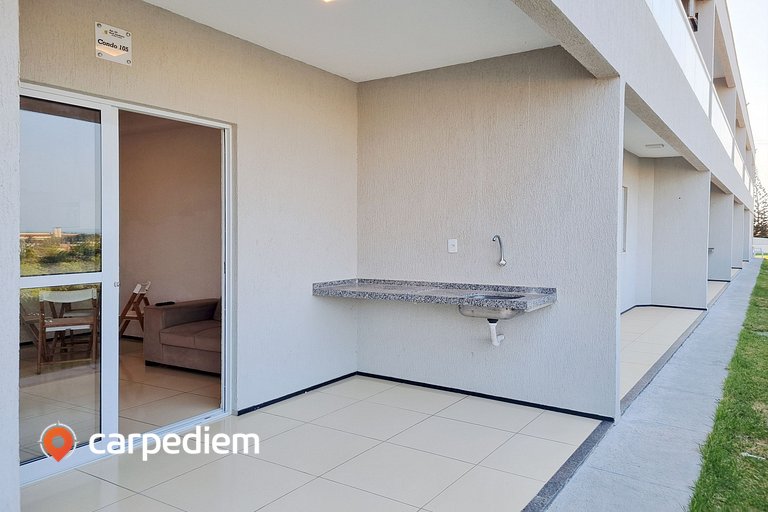 Apartamento confortável em Porto das Dunas por Carpediem