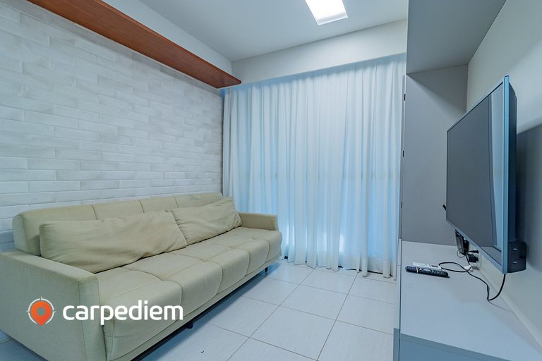 Cupe Beach Living #08 - Apê espaçoso por Carpediem