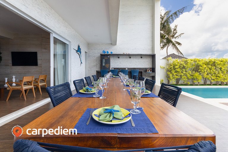 Casa luxuosa ao mar de Porto Mirim RN por Carpediem