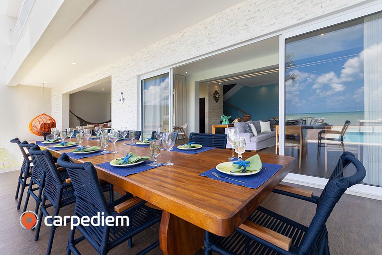 Casa luxuosa ao mar de Porto Mirim RN por Carpediem