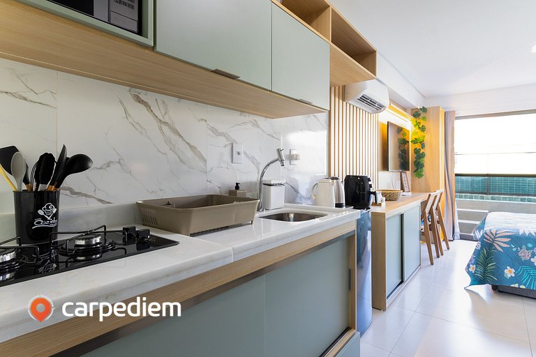 Makani Beach #07 - Flat com piscina by Carpediem