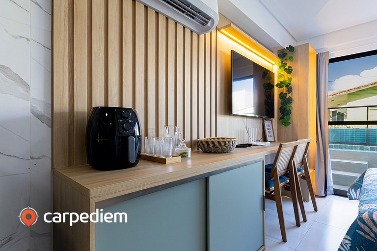 Makani Beach #07 - Flat com piscina by Carpediem