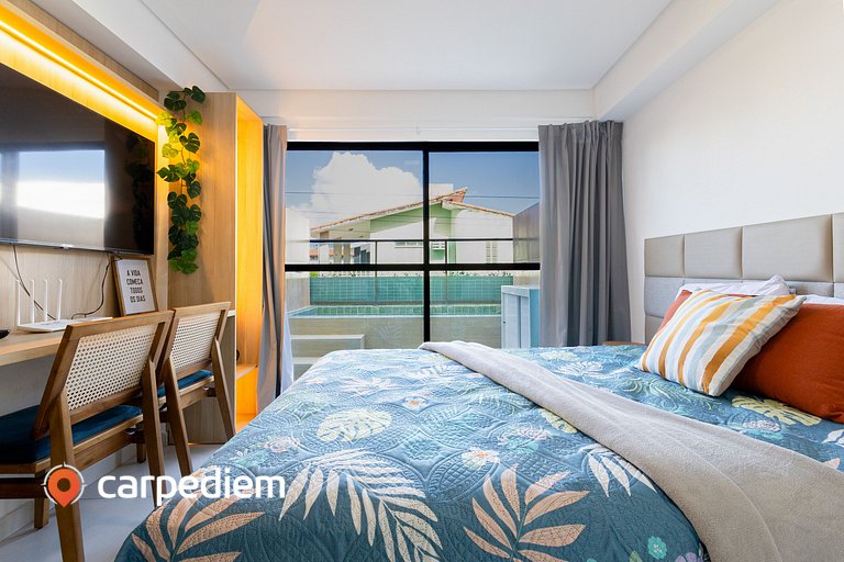 Makani Beach #07 - Flat com piscina by Carpediem