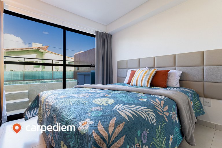 Makani Beach #07 - Flat com piscina by Carpediem