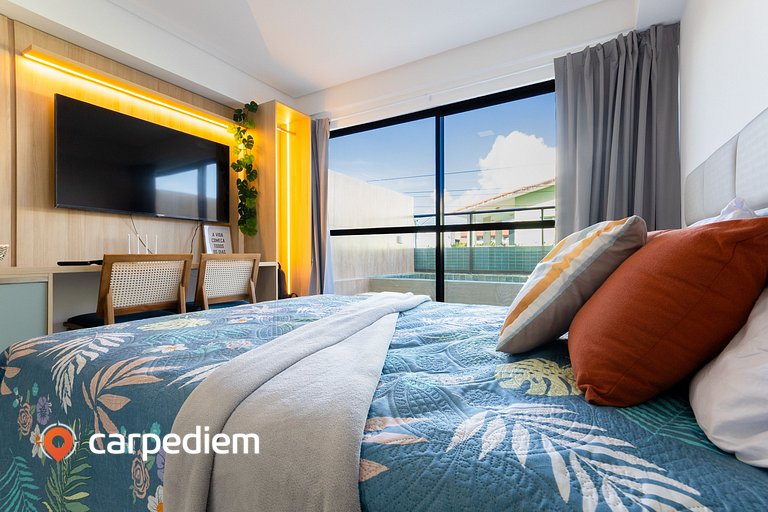 Makani Beach #07 - Flat com piscina by Carpediem