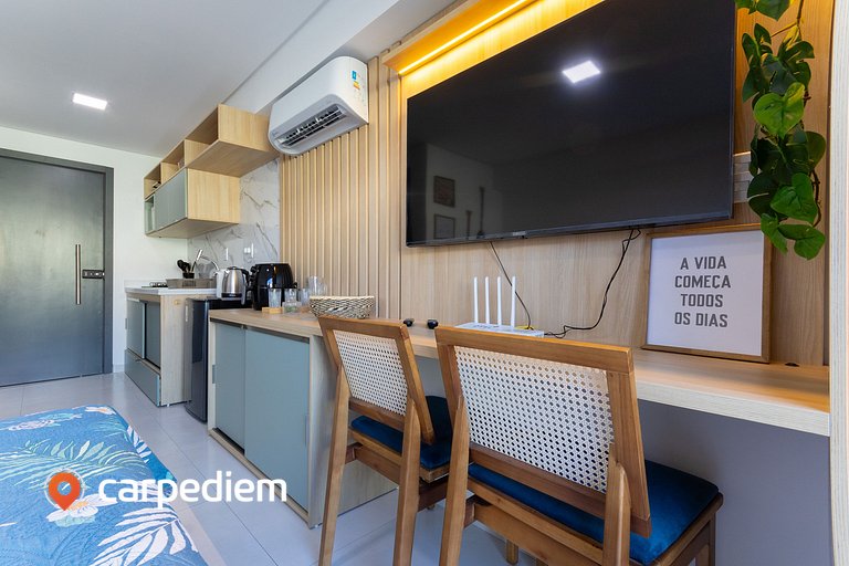 Makani Beach #07 - Flat com piscina by Carpediem