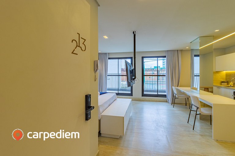 Tolive Riverside - Studio com Varanda by Carpediem