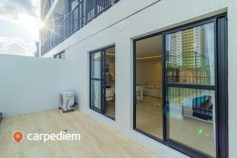 Tolive Riverside - Studio com Varanda by Carpediem