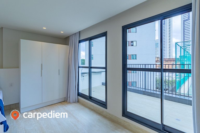 Tolive Riverside - Studio com Varanda by Carpediem