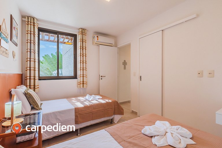 Wai Wai #A302 - Resort beira mar by Carpediem