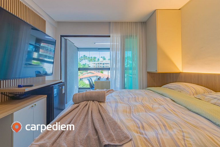 Rooftop Tamandaré #202 - Flat com varanda por Carpediem