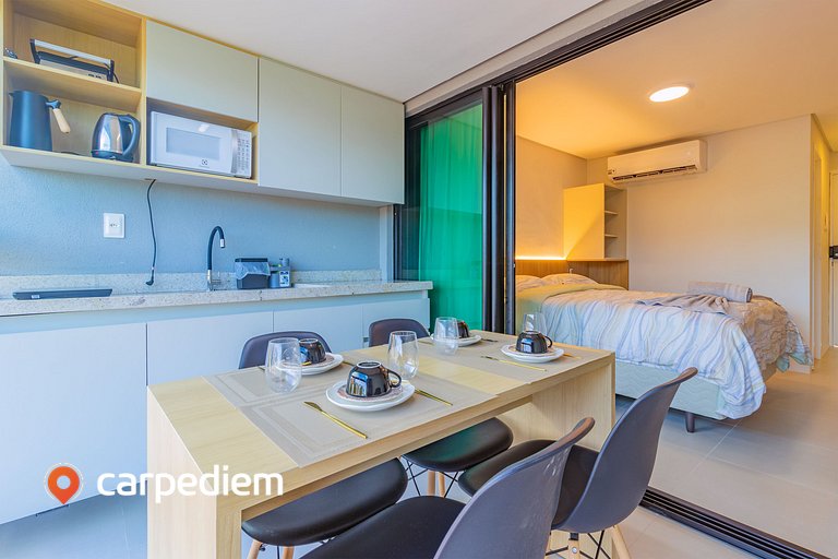 Rooftop Tamandaré #202 - Flat com varanda por Carpediem