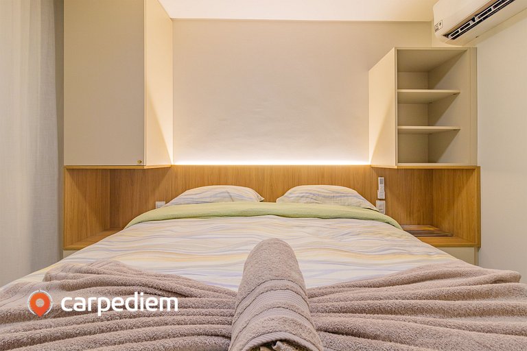 Rooftop Tamandaré #202 - Flat com varanda por Carpediem