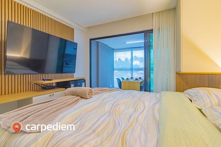 Rooftop Tamandaré #202 - Flat com varanda por Carpediem