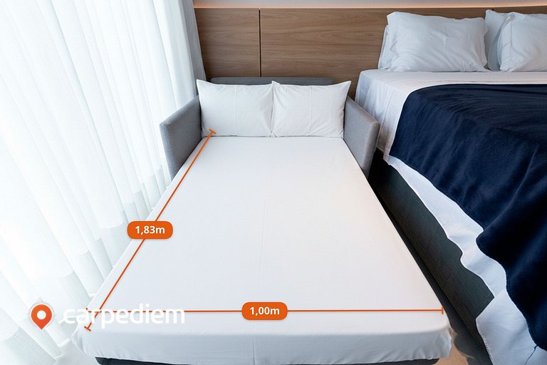 Azimut - Studio com Varanda Vista Mar by Carpediem