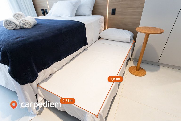 Azimut - Studio com Varanda Vista Mar by Carpediem