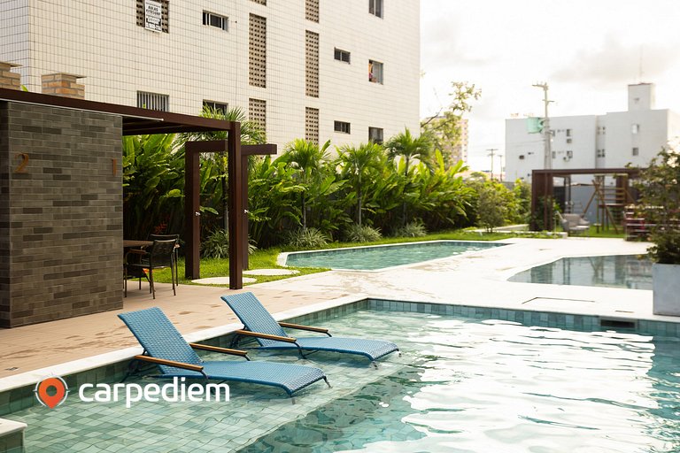 NOA Residence Club em Ponta de Campina com Rooftop e Lazer C