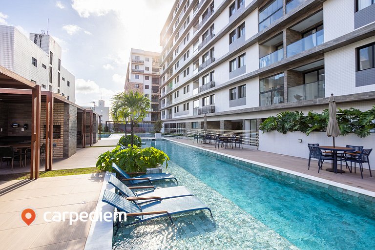 NOA Residence Club em Ponta de Campina com Rooftop e Lazer C