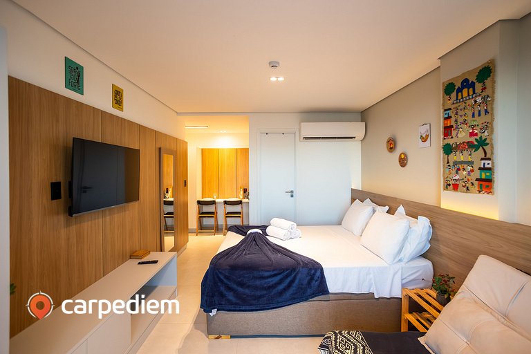Azimut - Studio Varanda e Vista Mar by Carpediem