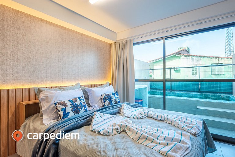 Makani Beach #08 Flat com Piscina by Carpediem