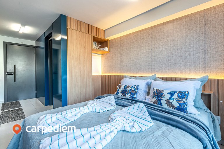 Makani Beach #08 Flat com Piscina by Carpediem