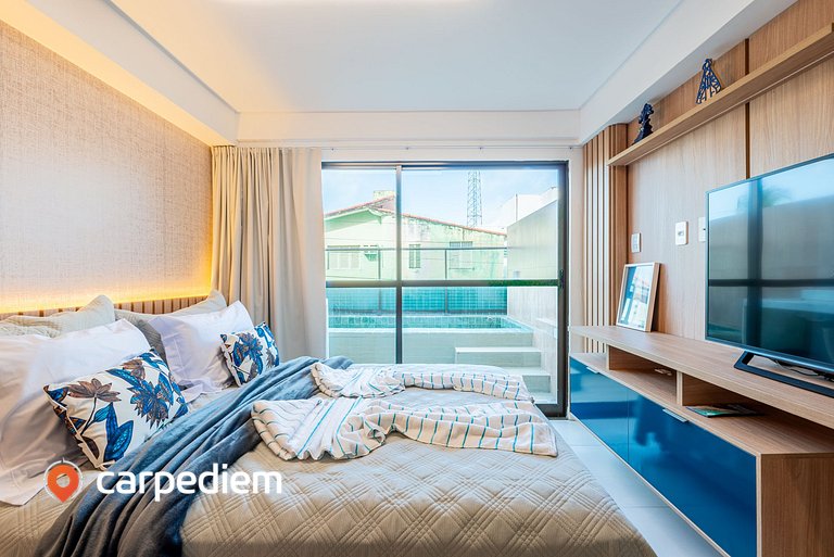 Makani Beach #08 Flat com Piscina by Carpediem