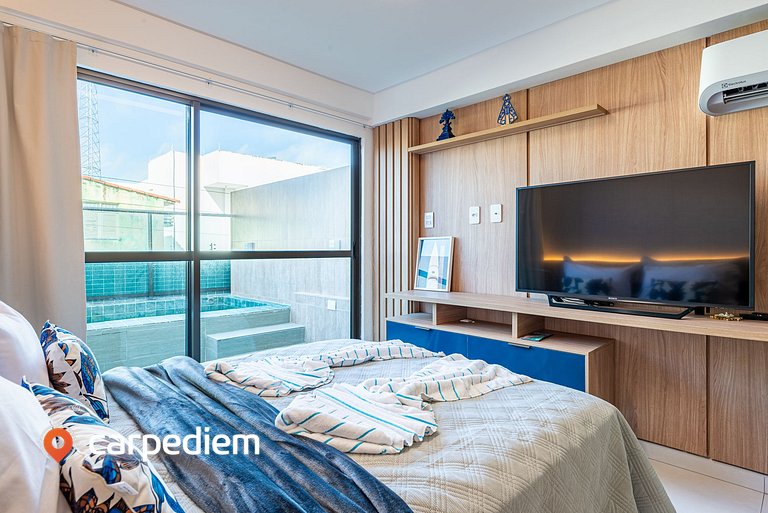 Makani Beach #08 Flat com Piscina by Carpediem
