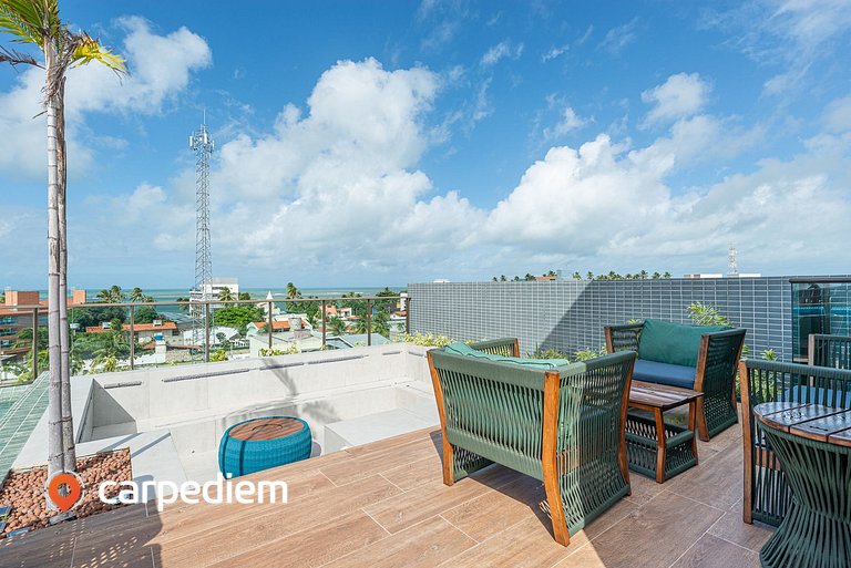 Makani Beach #08 Flat com Piscina by Carpediem