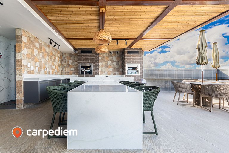 Makani Beach #08 Flat com Piscina by Carpediem