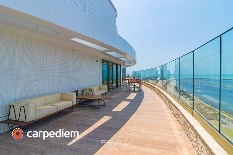Parque do Cais em Recife com Piscina, Academia e Coworking b
