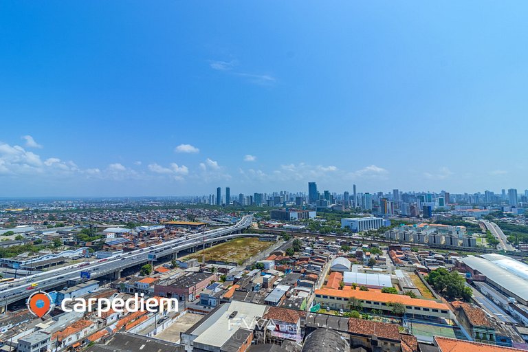 Parque do Cais em Recife com Piscina, Academia e Coworking b