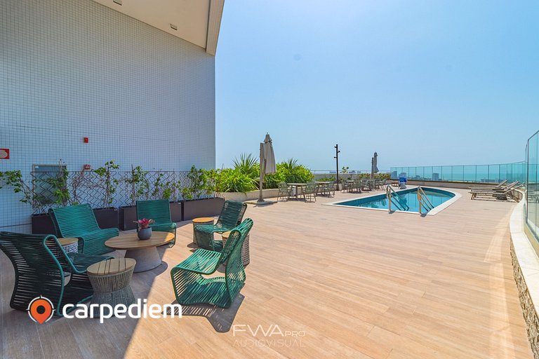 Parque do Cais em Recife com Piscina, Academia e Coworking b