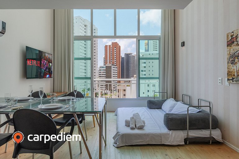Loft Praia #502 Loft com Vista Mar by Carpediem