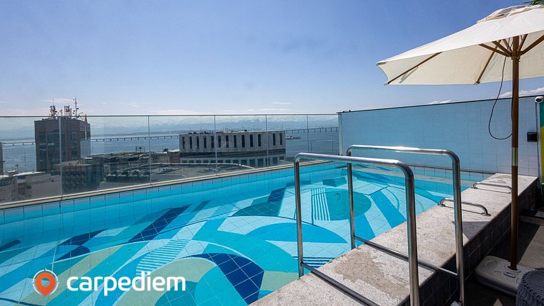 Skylux Centro do Rio com Piscina Rooftop, Coworking, Academi
