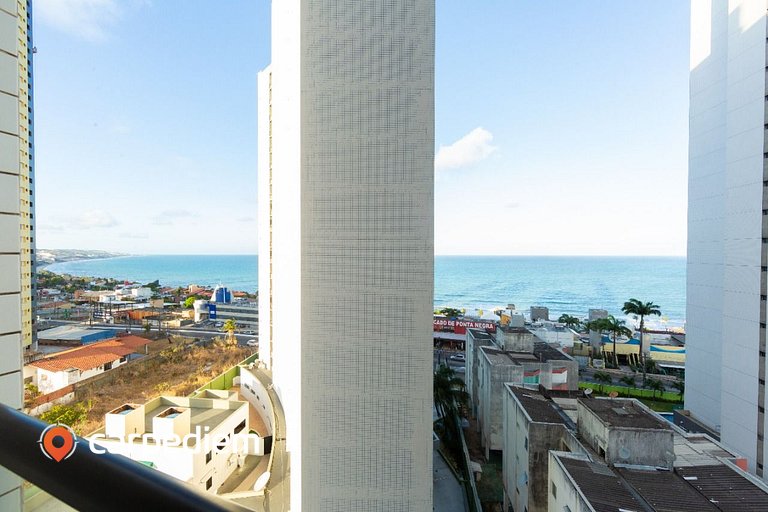 Apartamento duplo com vista mar de Ponta Negra